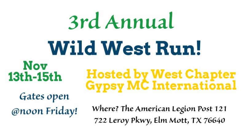 Gypsy MC Wild West Run