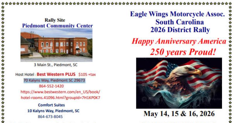 Eagle Wings South Carolina 2026 District Rally