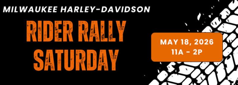 May Rider Rally Saturday at Milwaukee Harley-Davidson