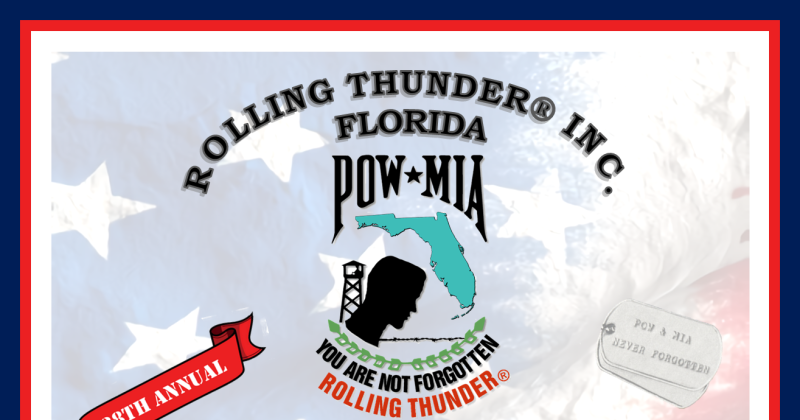 Rolling Thunder® Florida Ride For Freedom XXXVIII