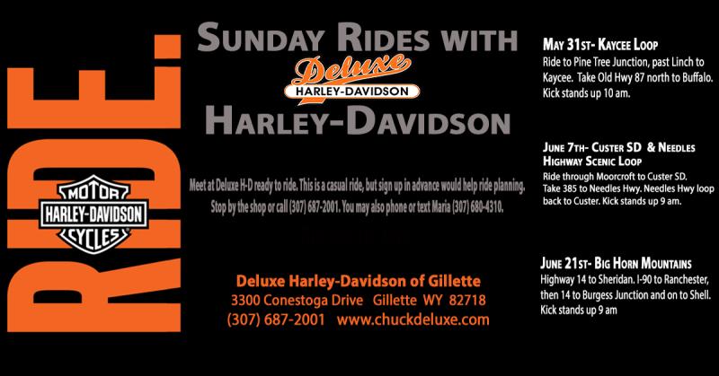 Sunday Ride with Deluxe Harley to Big Horn Mountains