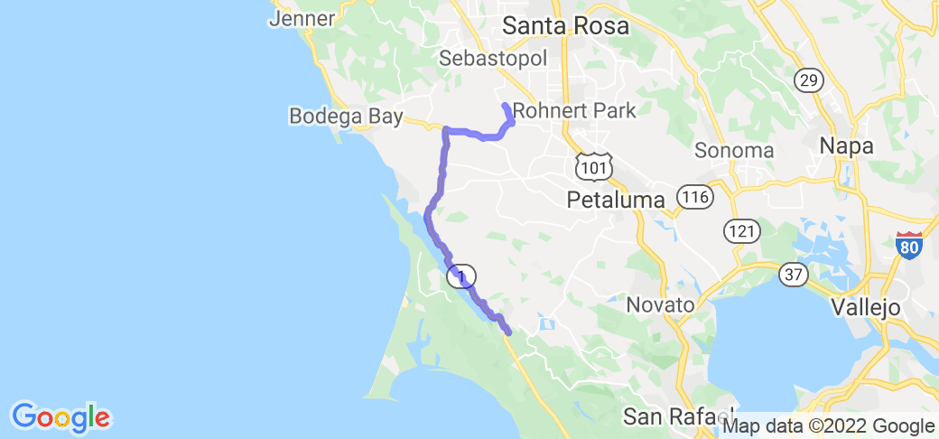 Petaluma to Point Reyes
