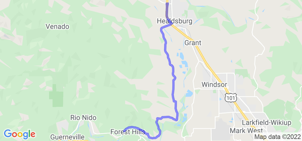 West Side Road - Northwest of Santa Rosa CA